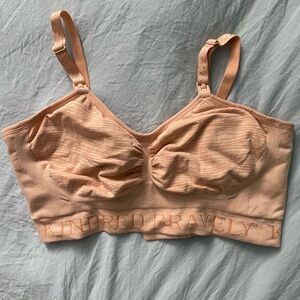Kindred Bravely Sublime Hands-Free Nursing and Pumping bra- Pink Heather- Large
